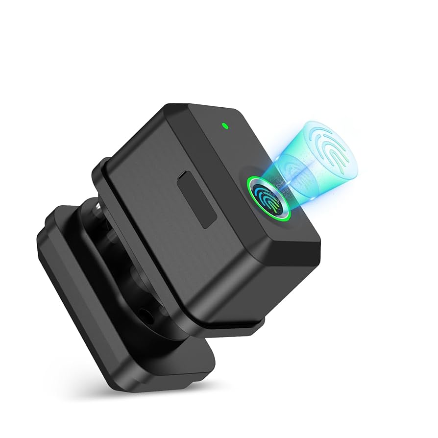 Biometric Fingerprint Gun Trigger Lock with Mount Keyless Fingerprint